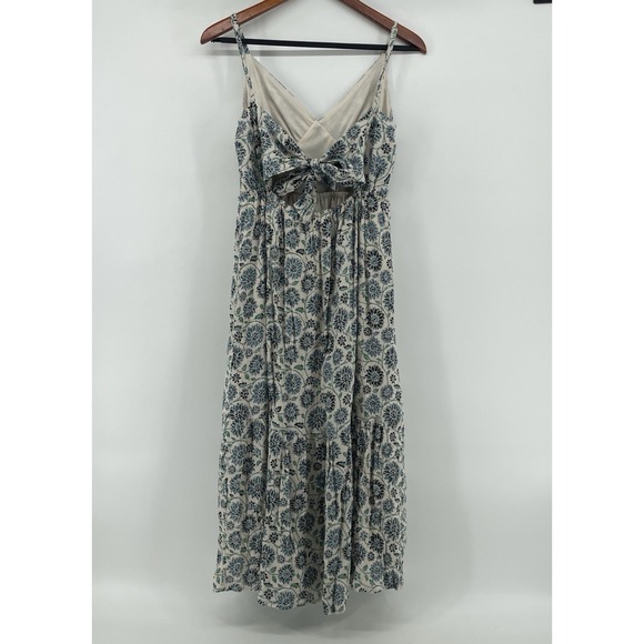 Japna Midi Dress Women's Small Blue Floral Strappy Tiered Fairy Western Boho NEW - Picture 13 of 13